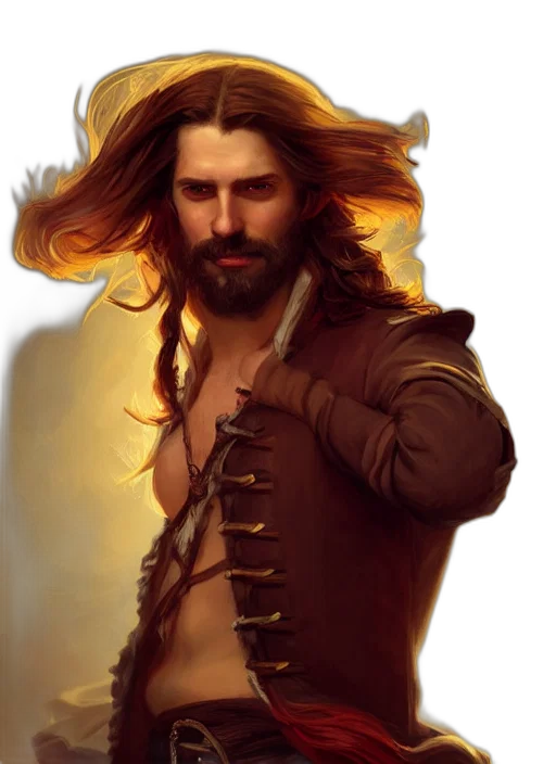 fantasy art, concept art, comic book art, oil painting transparent PNG cut-out