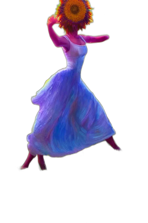 dress, crown, creature, mask transparent PNG cut-out
