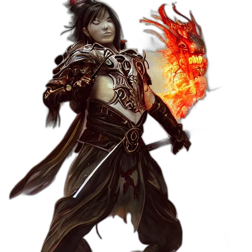 staff, dragon, sword, fantasy art transparent PNG cut-out