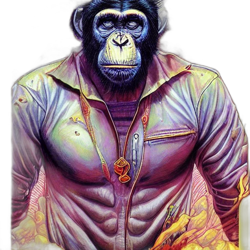 jacket, animal, creature, concept art transparent PNG cut-out