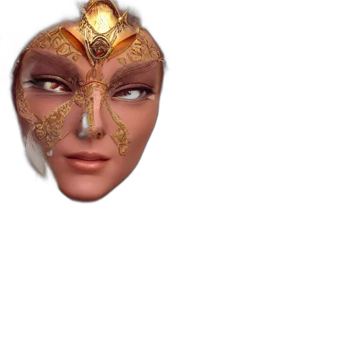 mask, face, jewelry, crown transparent PNG cut-out