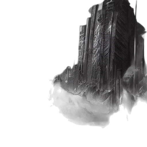 building, robot, concept art, cyberpunk transparent PNG cut-out