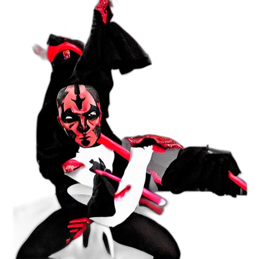 mask, staff, creature, robot transparent PNG cut-out