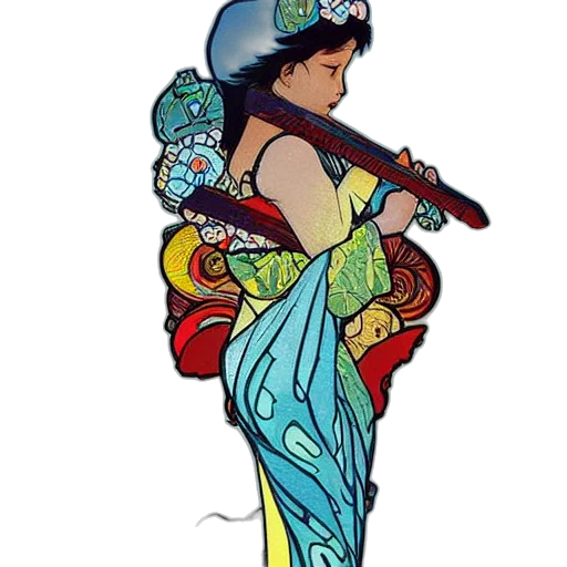 dress, staff, concept art, pixel art transparent PNG cut-out