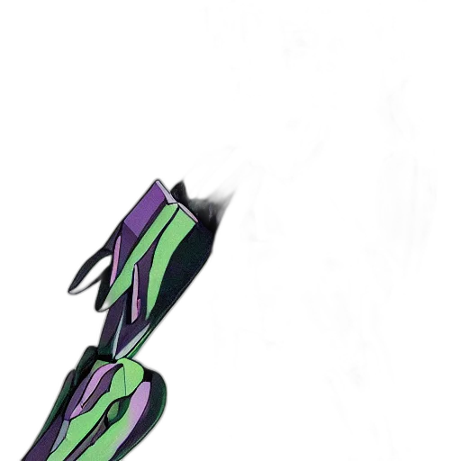 shoes, weapon, mask, hair transparent PNG cut-out