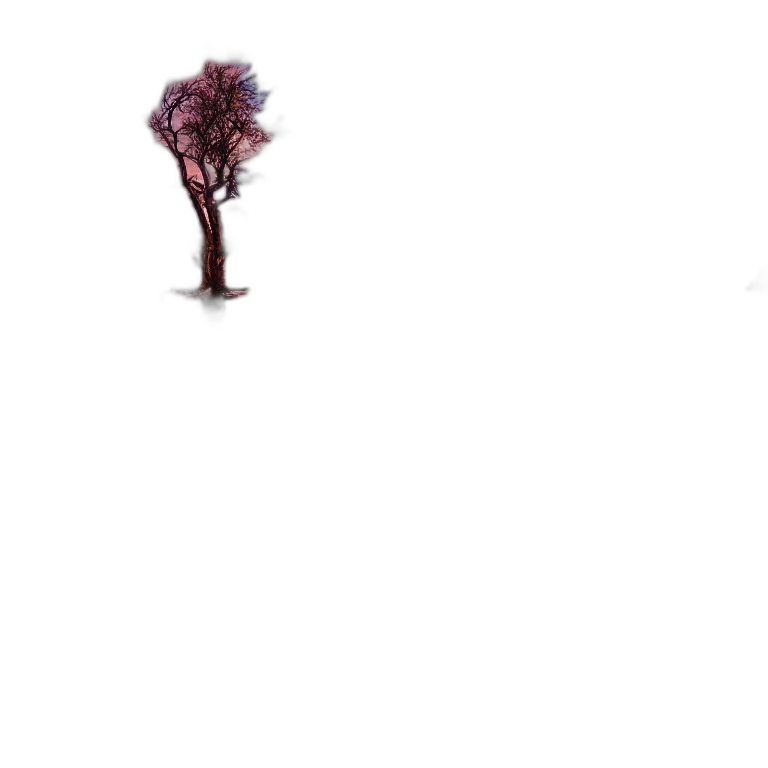 tree, hair, creature, flower transparent PNG cut-out