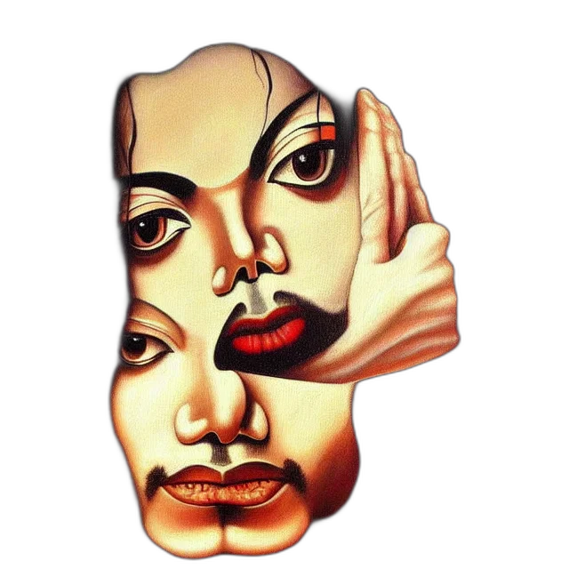 mask, face, jewelry, photorealistic transparent PNG cut-out
