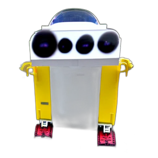 robot, 3d render, concept art, real transparent PNG cut-out
