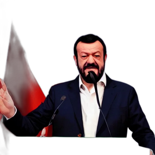 cartoon, concept art, photorealistic, salvini transparent PNG cut-out