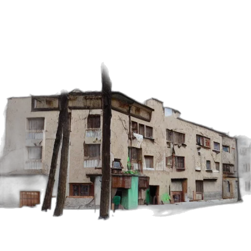 building, furniture, weapon, 3d render transparent PNG cut-out