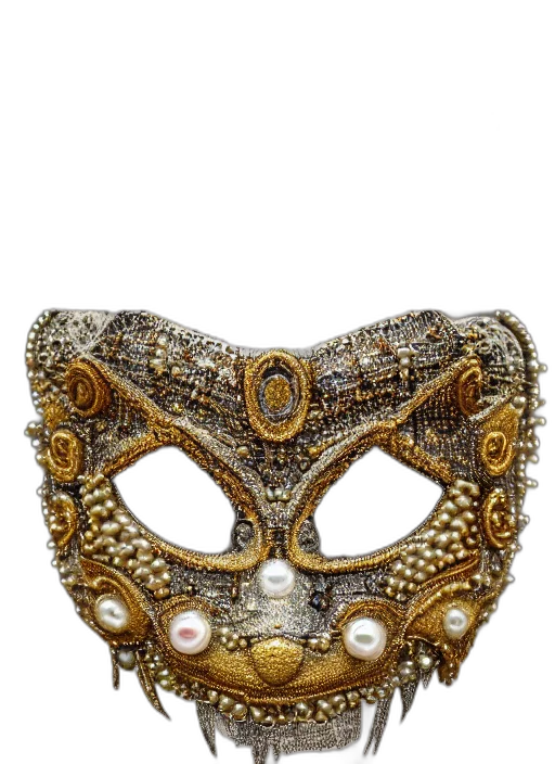 mask, jewelry, crown, face transparent PNG cut-out