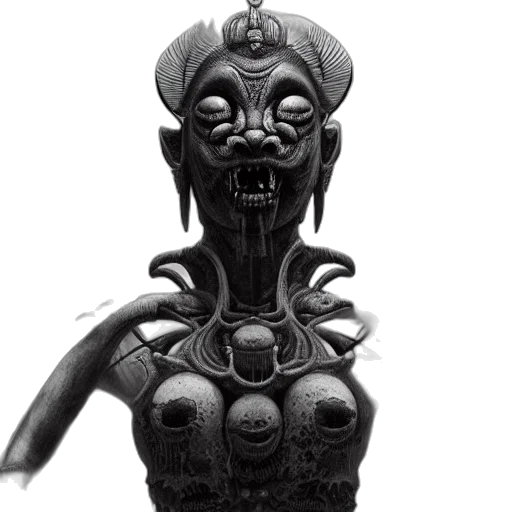 mask, staff, creature, jewelry transparent PNG cut-out