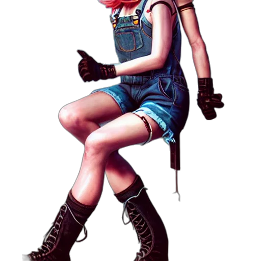 robot, weapon, staff, dress transparent PNG cut-out