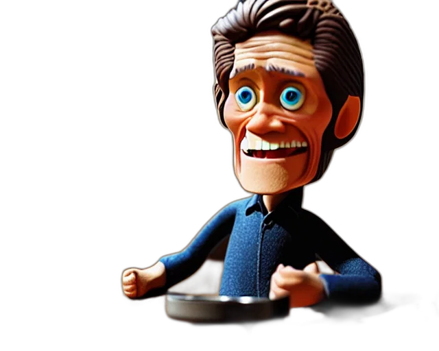 robot, face, 3d render, cartoon transparent PNG cut-out