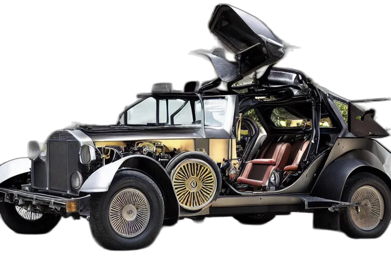 car, robot, concept art, steampunk transparent PNG cut-out