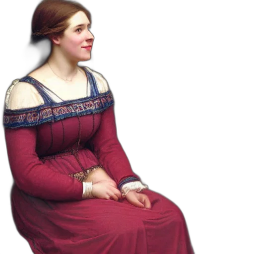 dress, jewelry, face, staff transparent PNG cut-out