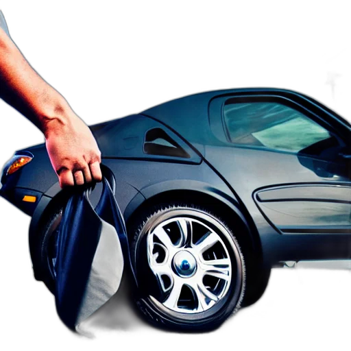 car, weapon, photorealistic, one transparent PNG cut-out