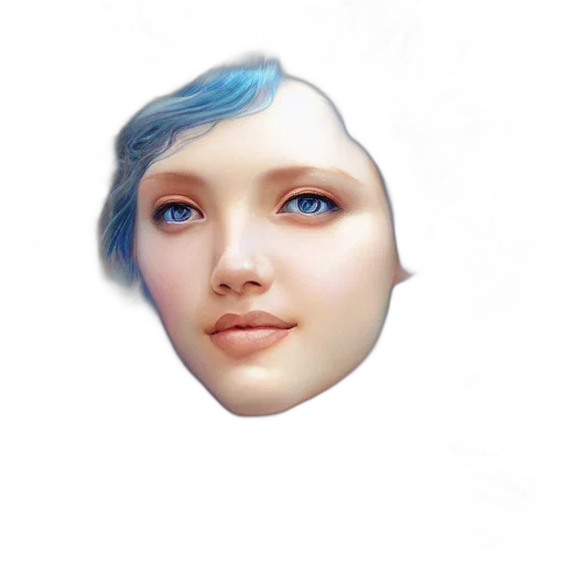 face, mask, robot, creature transparent PNG cut-out