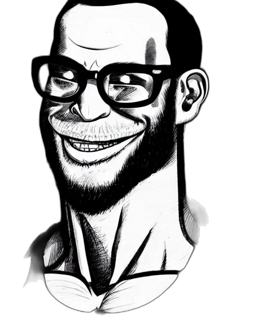 face, staff, cartoon, comic book art transparent PNG cut-out
