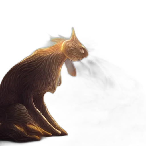 dragon, creature, animal, hair transparent PNG cut-out