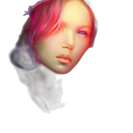 face, mask, robot, hair transparent PNG cut-out