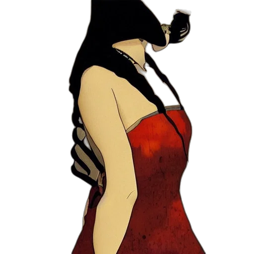 dress, mask, staff, face transparent PNG cut-out