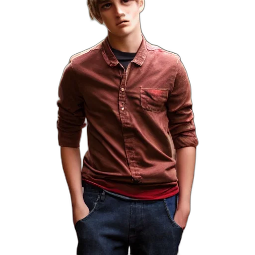 jacket, face, staff, photorealistic transparent PNG cut-out
