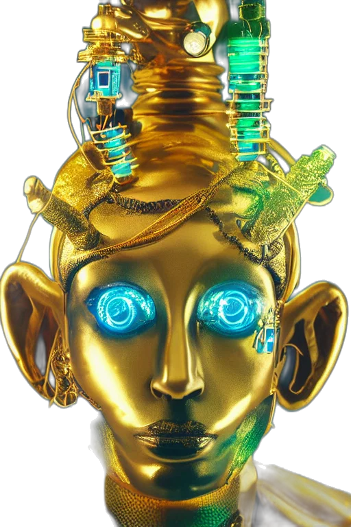 mask, crown, jewelry, robot transparent PNG cut-out