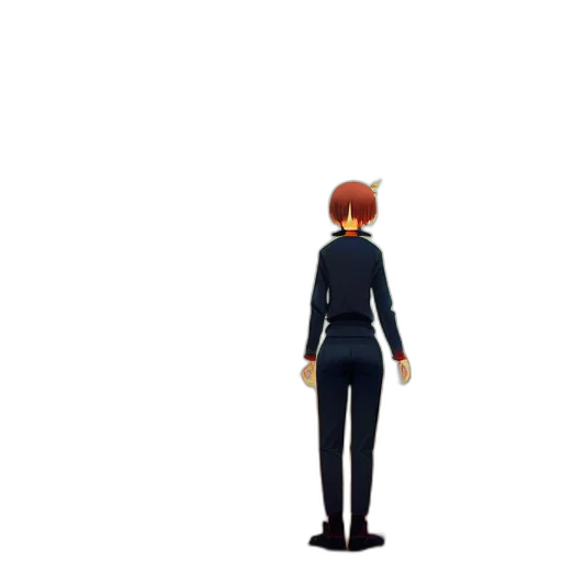 jacket, staff, dress, robot transparent PNG cut-out