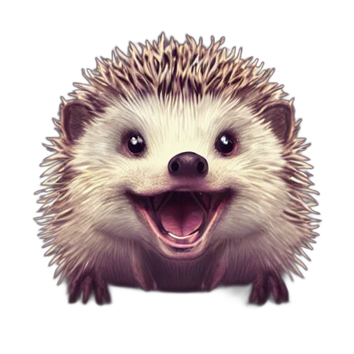 animal, creature, face, 3d render transparent PNG cut-out
