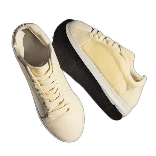 shoes, golden, sneaker, made transparent PNG cut-out