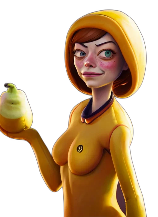 staff, dress, concept art, 3d render transparent PNG cut-out