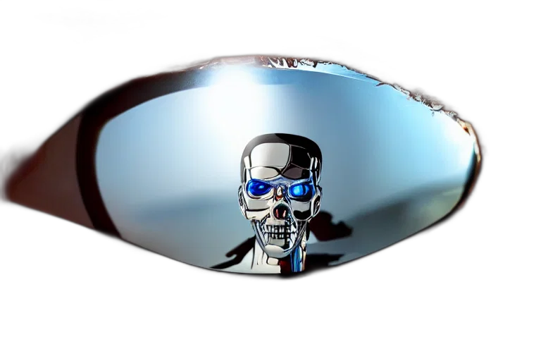 robot, mask, face, cyberpunk transparent PNG cut-out
