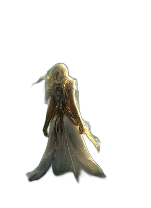 dress, creature, dragon, fantasy art transparent PNG cut-out