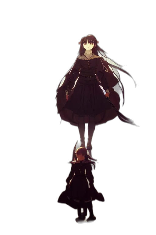 dress, staff, weapon, crown transparent PNG cut-out