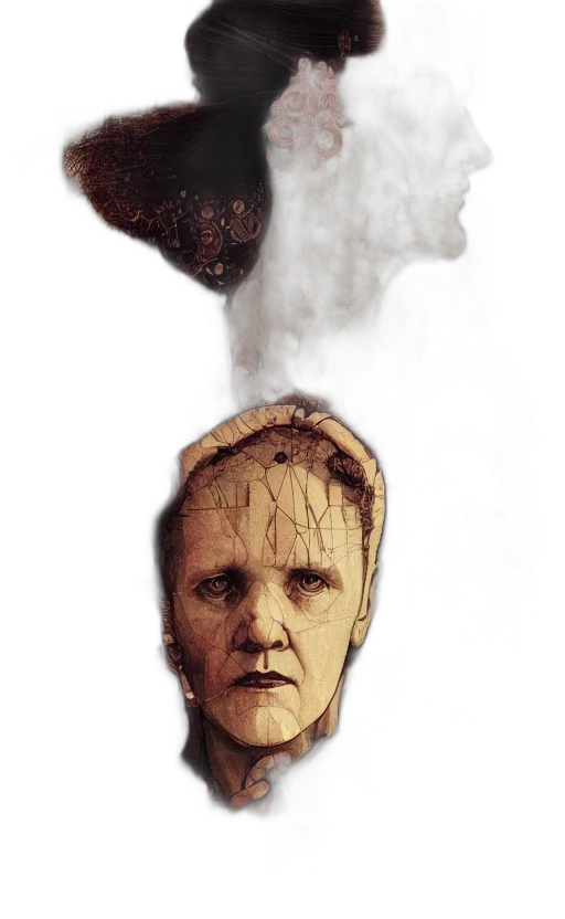 mask, face, creature, staff transparent PNG cut-out