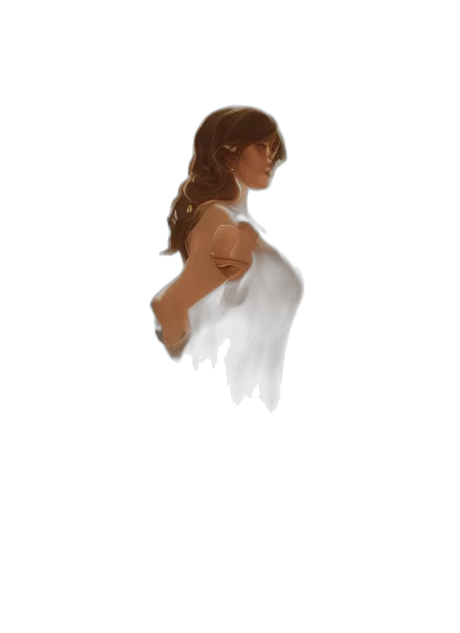 dress, hair, face, crown transparent PNG cut-out