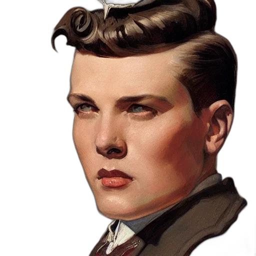 face, hat, photorealistic, concept art transparent PNG cut-out