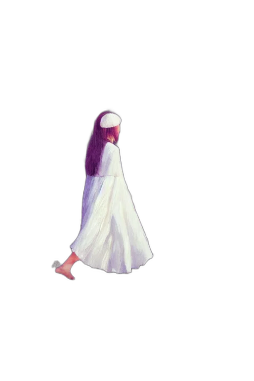 dress, creature, mask, hair transparent PNG cut-out