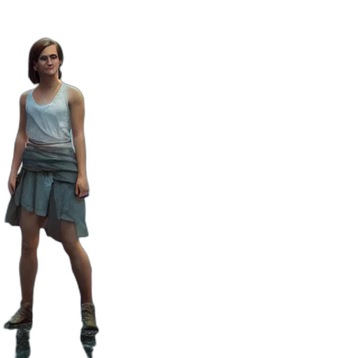 dress, shoes, weapon, staff transparent PNG cut-out