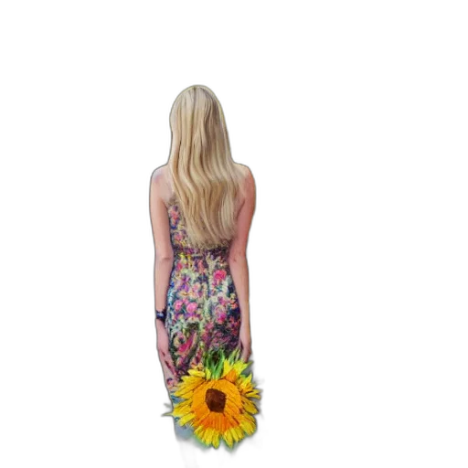 dress, flower, staff, jewelry transparent PNG cut-out