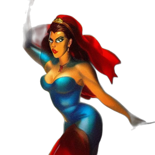 dress, concept art, fantasy art, comic book art transparent PNG cut-out