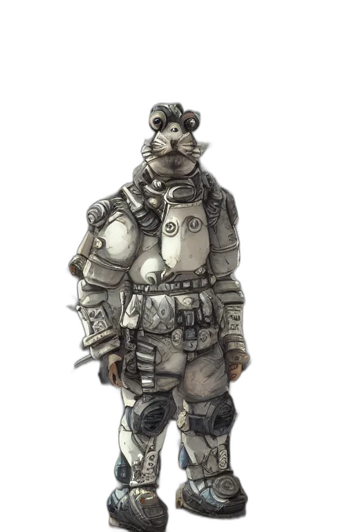 staff, animal, jacket, robot transparent PNG cut-out