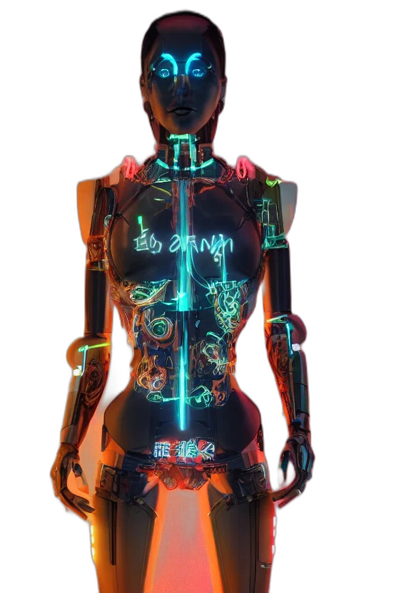 robot, dress, jacket, jewelry transparent PNG cut-out