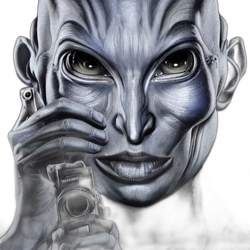 mask, face, creature, robot transparent PNG cut-out