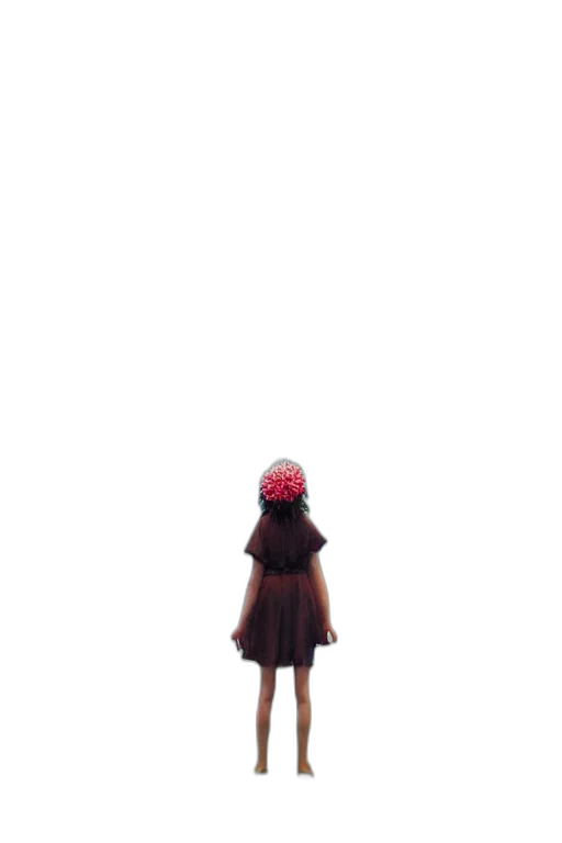 dress, hat, umbrella, creature transparent PNG cut-out