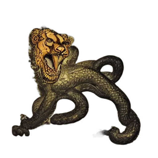 creature, dragon, animal, staff transparent PNG cut-out