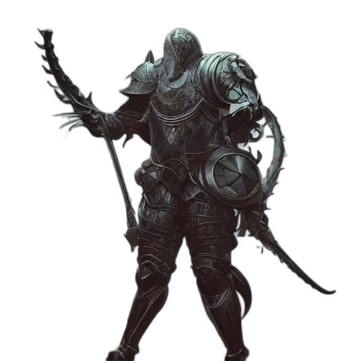creature, staff, weapon, mask transparent PNG cut-out