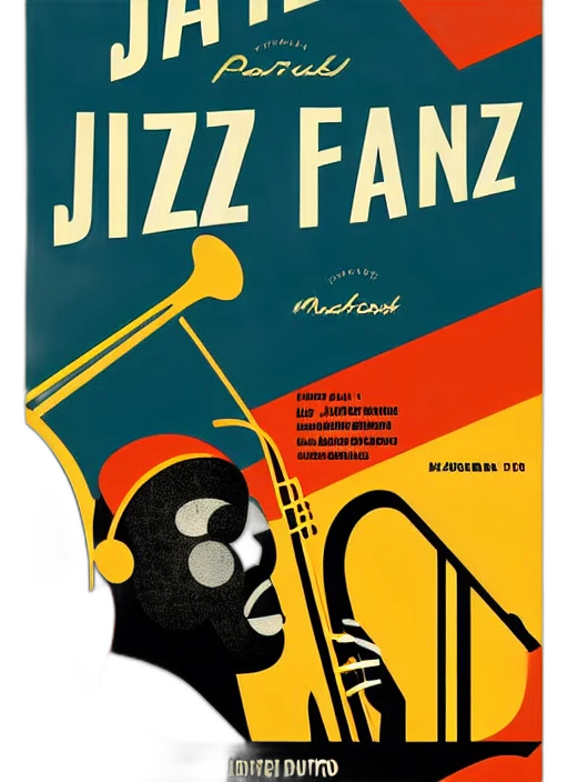 jazz, festival, poster, matchbox transparent PNG cut-out