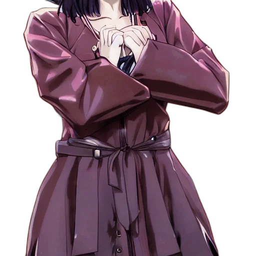 jacket, dress, staff, face transparent PNG cut-out